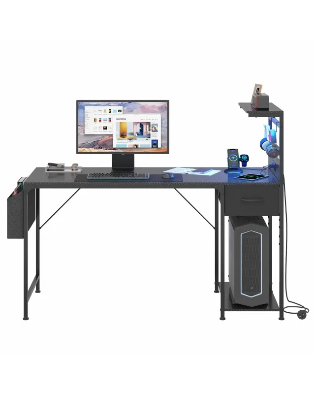 Gaming Desk with Tiroire 140 × 65 × 75
