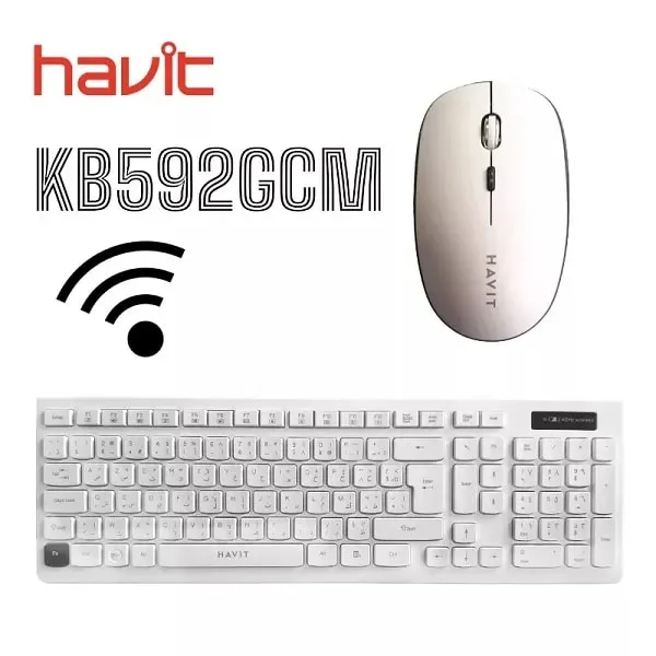 Wireless Keyboard and Mouse Set Havit HV-KB592GCM