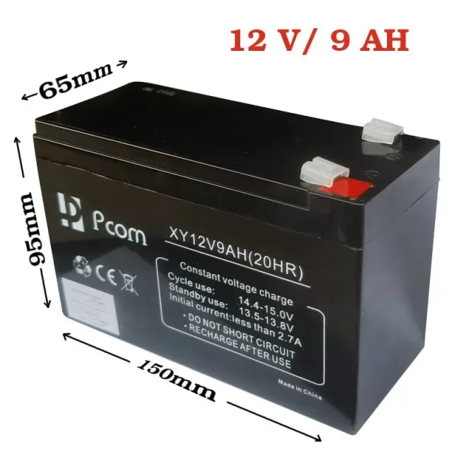 UPS Battery 12V 9A Pcom
