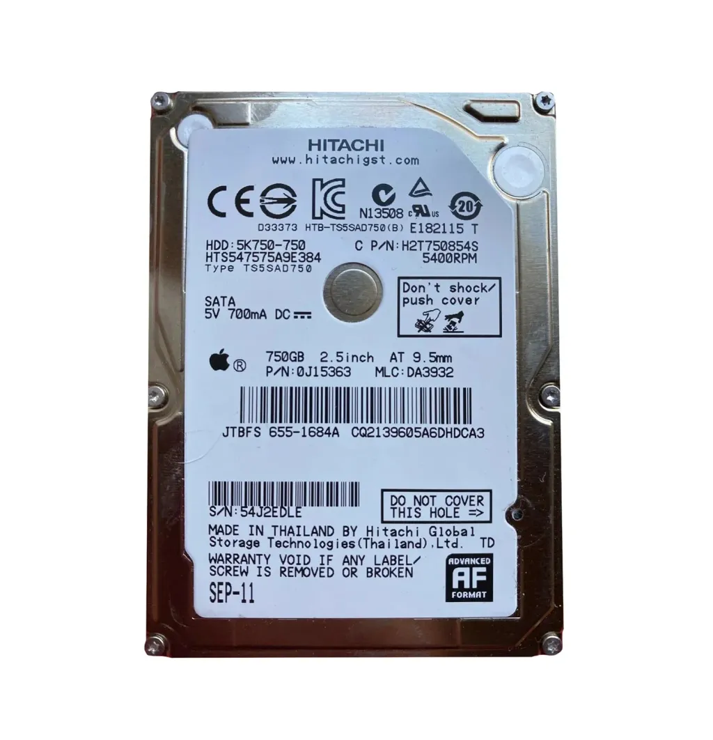 قرص صلب Hitachi 750GB 2.5