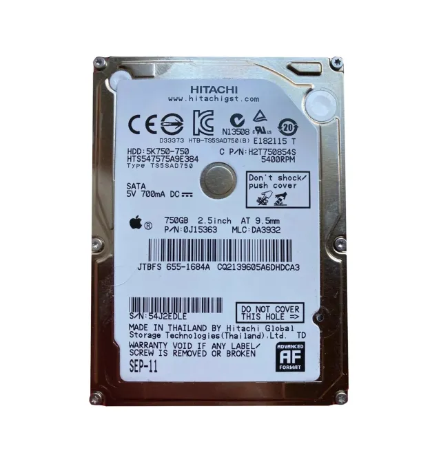 Hard Drive Hitachi 750GB 2.5