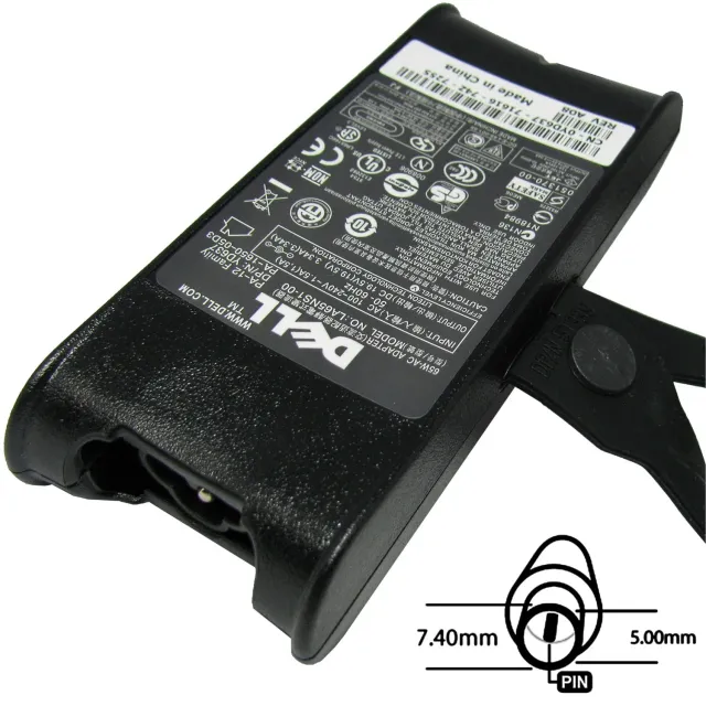 Charger Dell 19.5V 3.34A / 7.4m×5.0m Original 65W