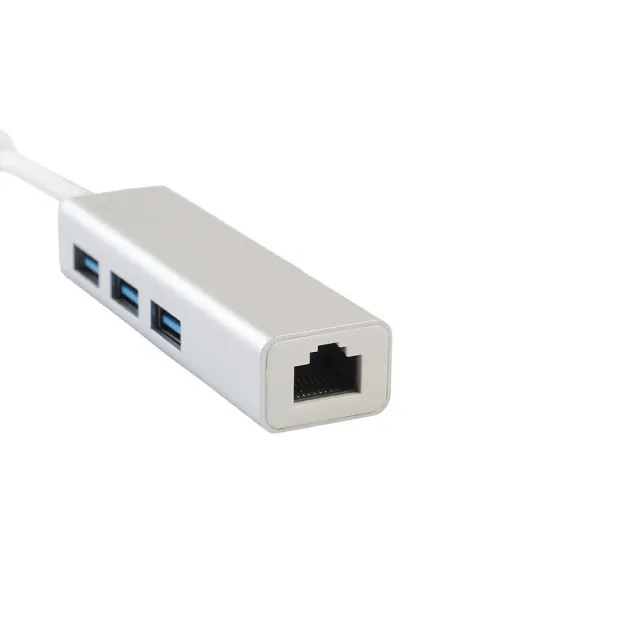 USB Hub Type-C to RJ45 10/100/1000 + 3 Hub 3.0