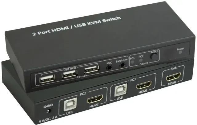KVM Switch HDMI 2 USB