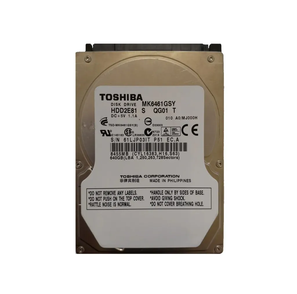 Hard Drive Toshiba 640GB 2.5