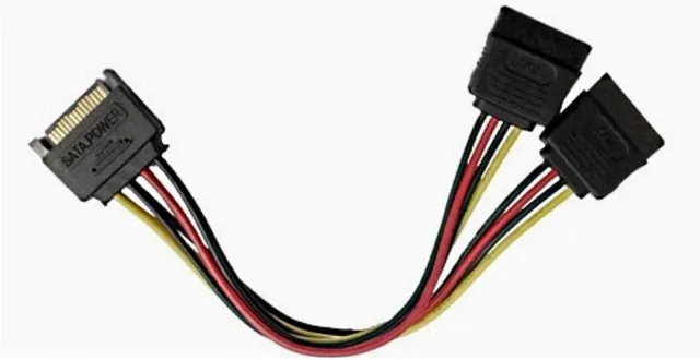 Power Cable SATA to 2 Power SATA