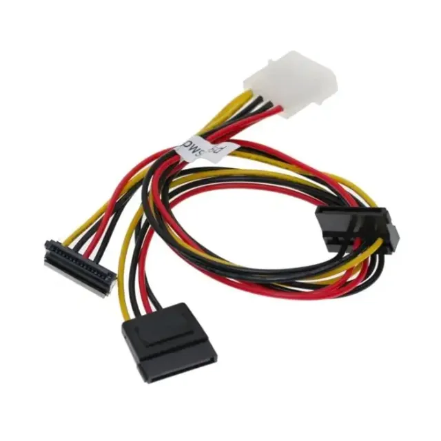 Mini Cable 4-pin to 3 SATA Power Supply