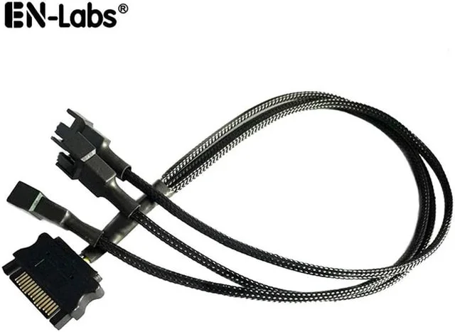 Cable SATA 15-pin SATA to 3 X 3-pin 3 Fans