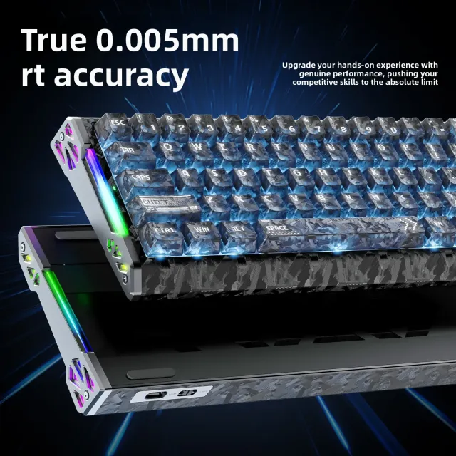 Clavier magnétique Attack Shark R68HE fibre de carbone 8K
