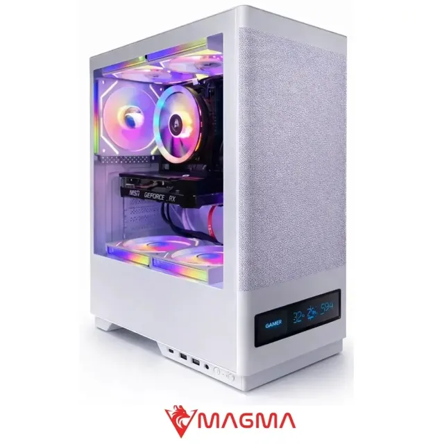 PC Case Magma V8202 3 Fans White