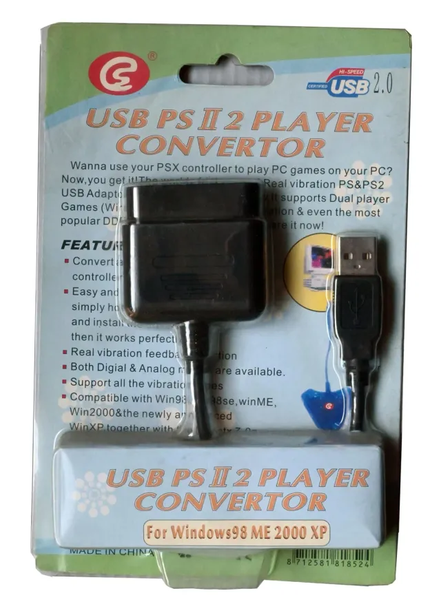Converter USB PS2 to 2 Players