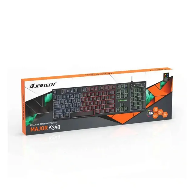 لوحة مفاتيح RGB USB Jertech Major K348