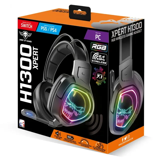 Wireless Headset Spirit of Gamer Expert H1300 PC/PS4/PS5/Switch