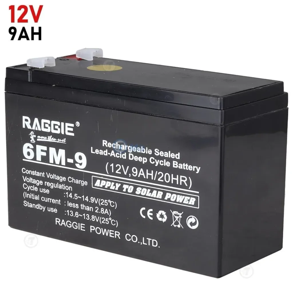 Battery 12V 9A Raggie 6FM