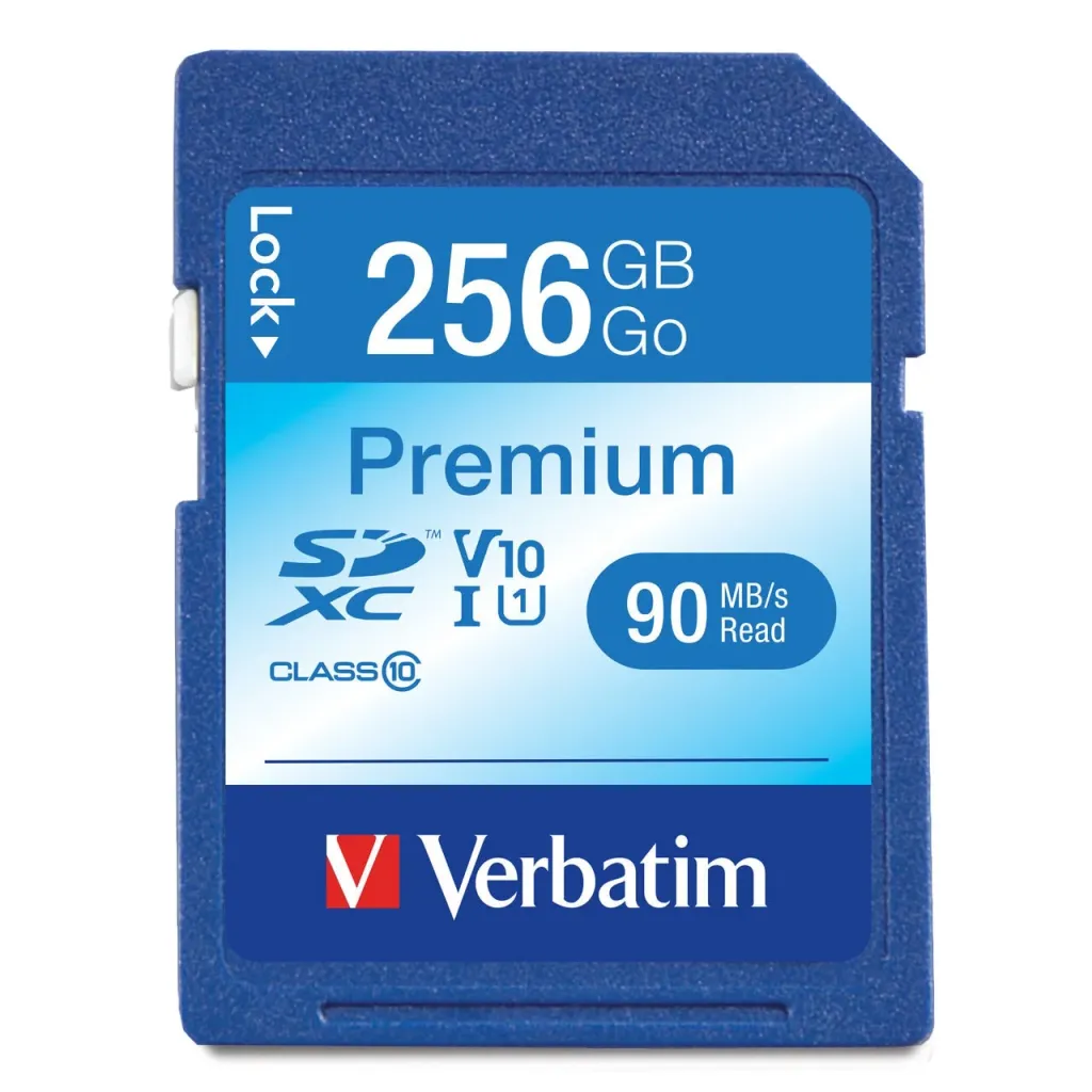 بطاقة ذاكرة SD XC 256GB Verbatim
