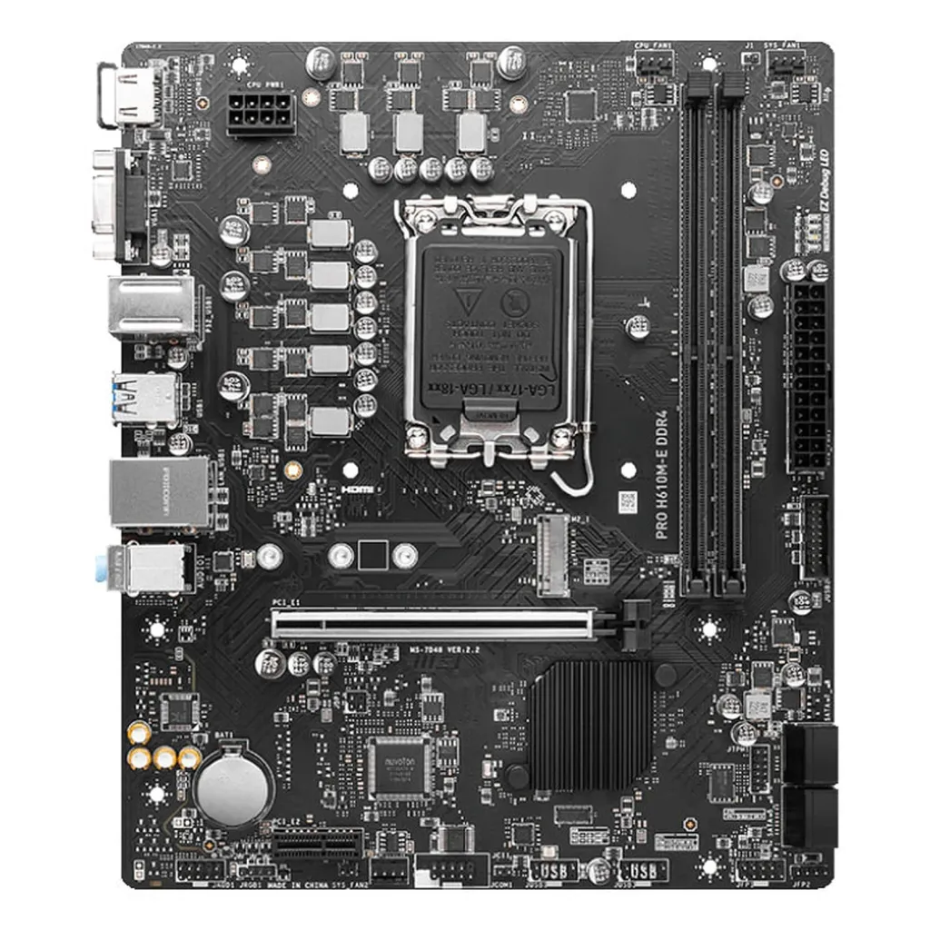 Motherboard MSI Pro H610M-E DDR4