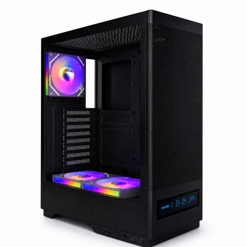 PC Case Magma V8202 3 Fans Black