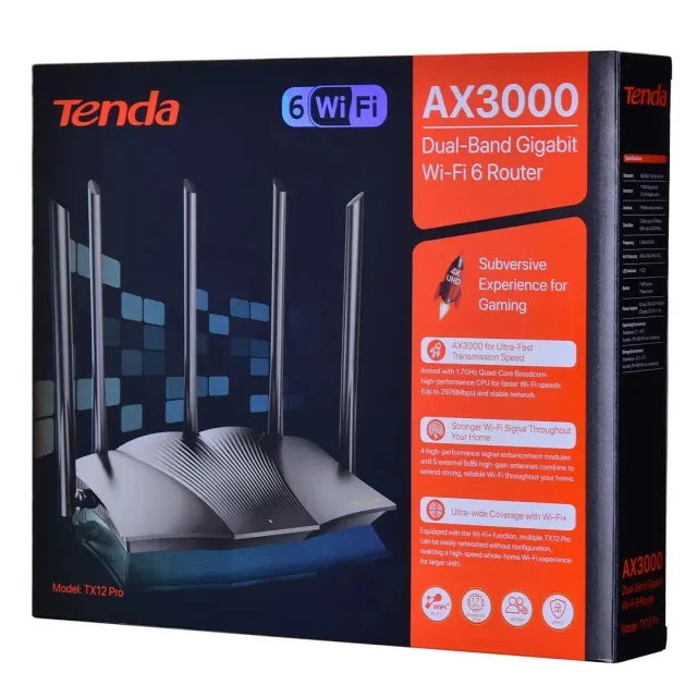 Access Point Router Tenda TX12 L Pro Wi-Fi 6 AX1500