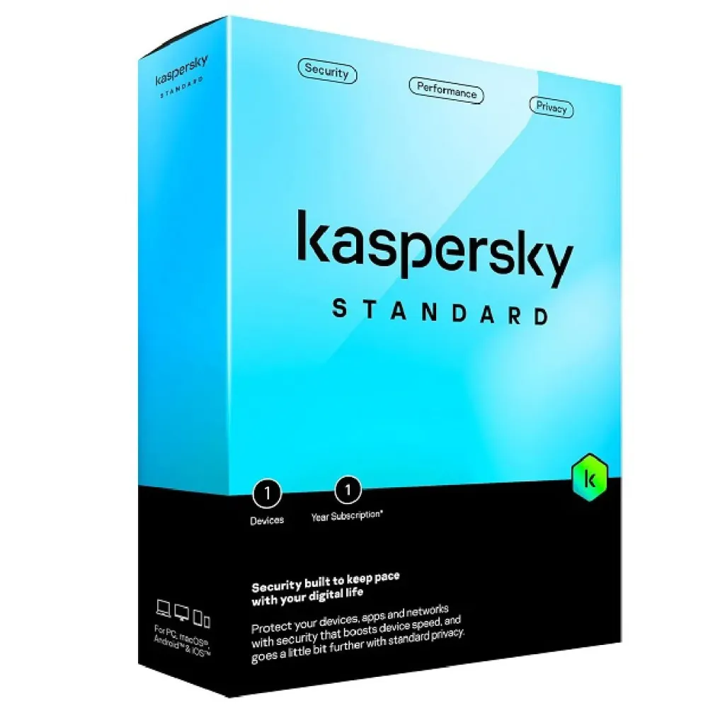 Antivirus Kaspersky 1 Device Standard 2023