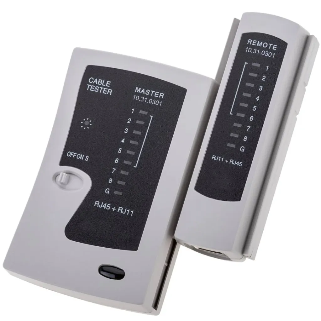فاحص كابلات الشبكة RJ45/RJ11