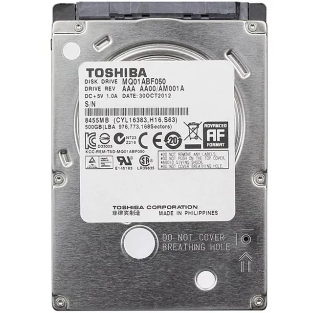 Hard Drive Toshiba 500GB 2.5