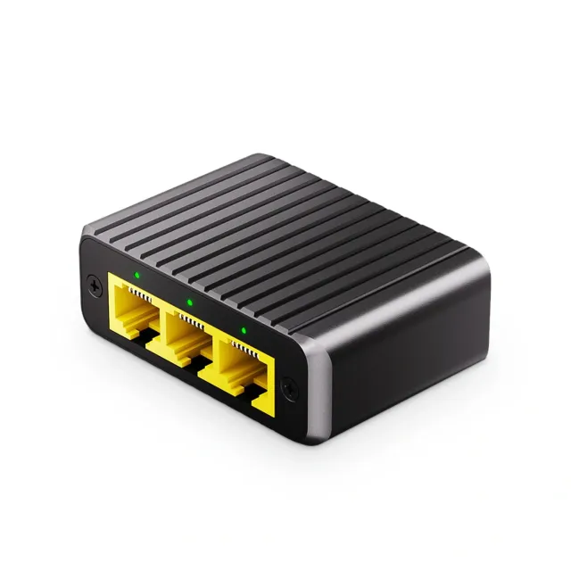 Splitter RJ45 1 to 3 Outputs (5V Type-C)