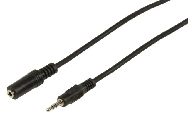 Audio Cable Jack Male/Female 1.5m Capsys