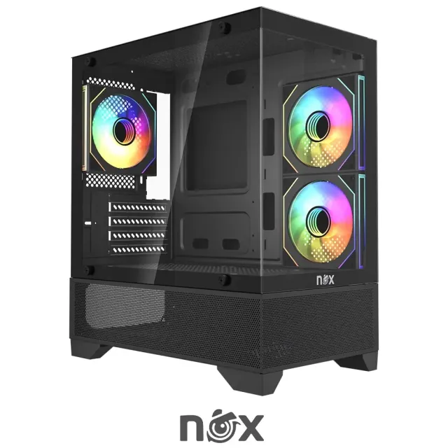 PC Case NOX Raven Black 3 Fans