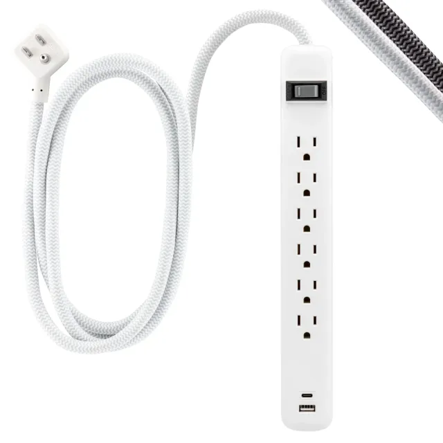 Power Strip USB 6 Outlets