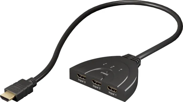 HDMI Switch 3-Port Ultra 4K with Cable