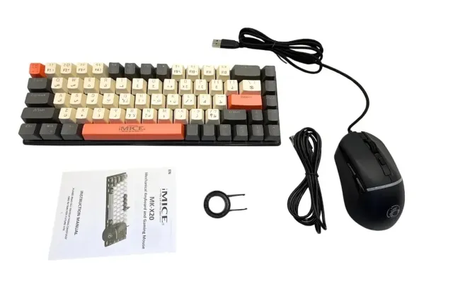 Mechanical Keyboard and Mouse Set Imice MK X20