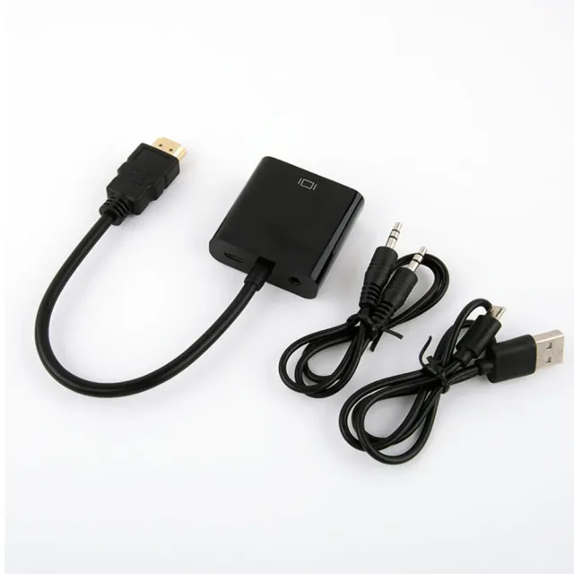 Converter HDMI to VGA 1080p + Audio