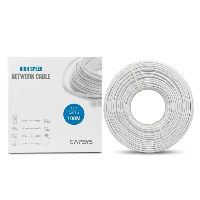 Network Cable Cat 6 FTP 100m Capsys (without connector RJ45)