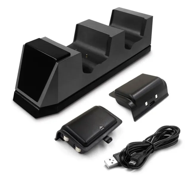 Controller Charger Xbox One + 2 Battery Mimd