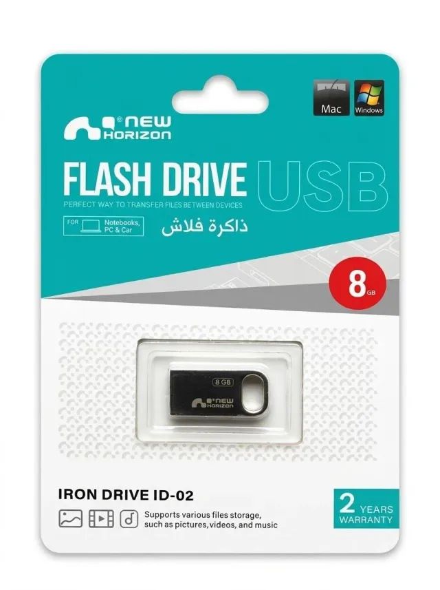 NewHorizon 8 GB Iron Drive ID 02 USB flash drive