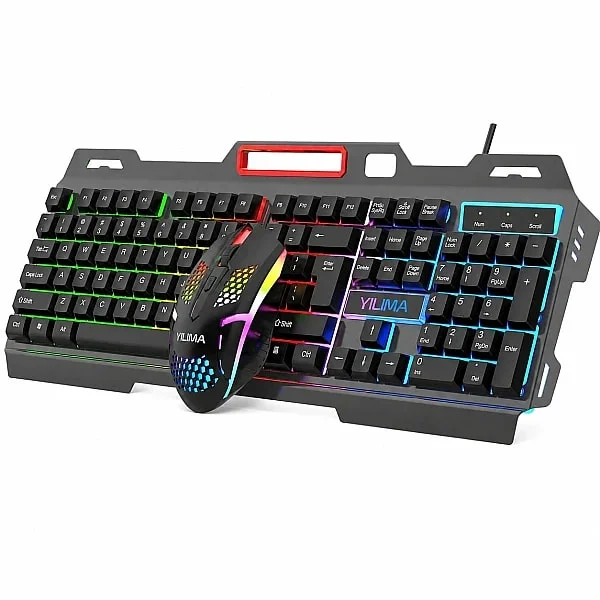 Keyboard and Mouse Set White Yilima QS-602