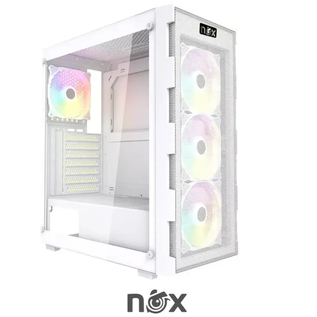 PC Case NOX Quantum White 4 Fans