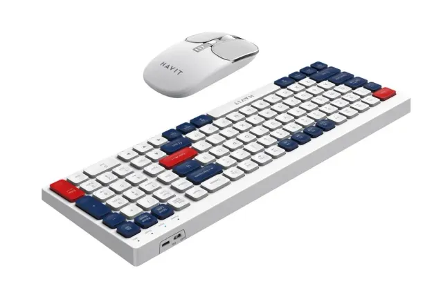Wireless Bluetooth Rechargeable Keyboard and Mouse Set Havit KB830WB