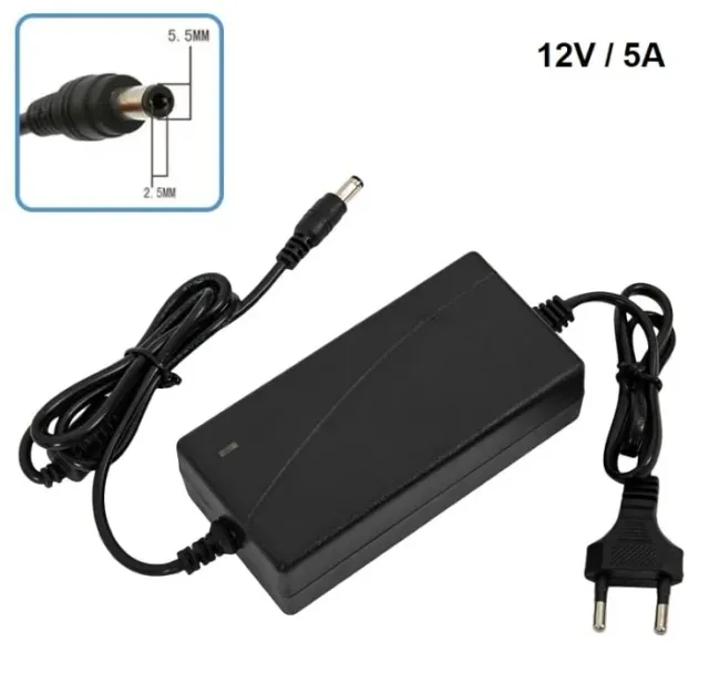 Adapter 12V 5A DC 5.5×2.5mm (POS and Autres)