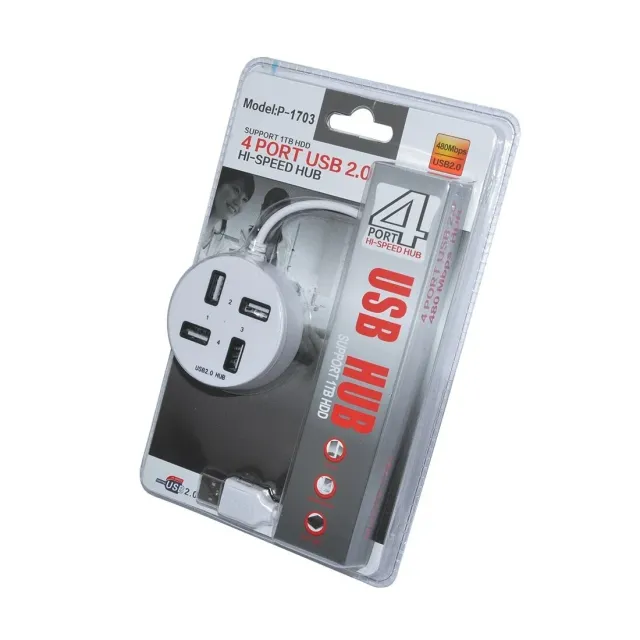 USB Hub 2.0 4-Port Arondis - 1703