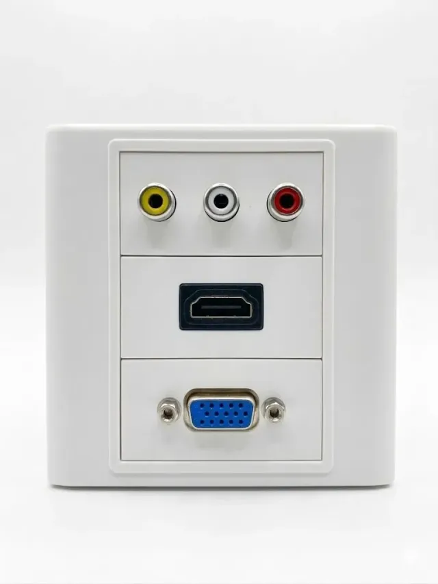 Wall Outlet HDMI RCA VGA