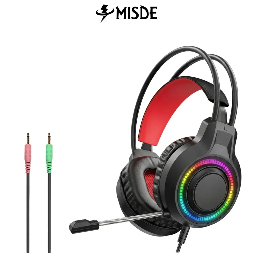 RGB Headset V6S Gaming USB 7.1 Wooyu