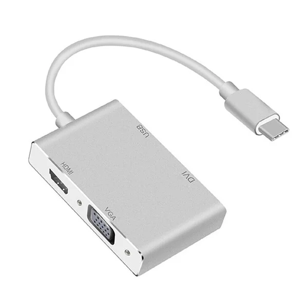 Adapter Type-C to HDMI/VGA/DVI/USB 3.0