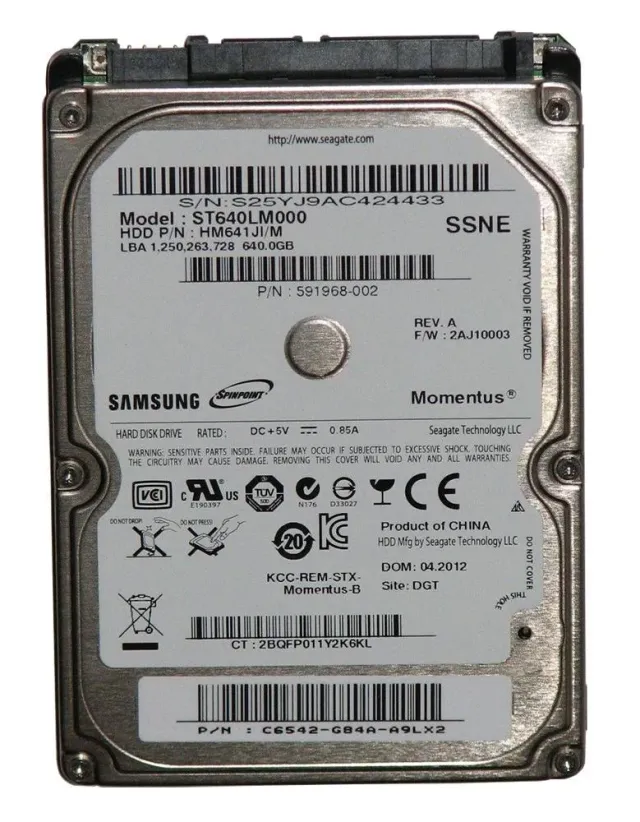 Hard Drive Samsung 640GB 2.5